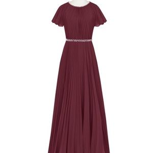 Azazie Kara Dress Cabernet